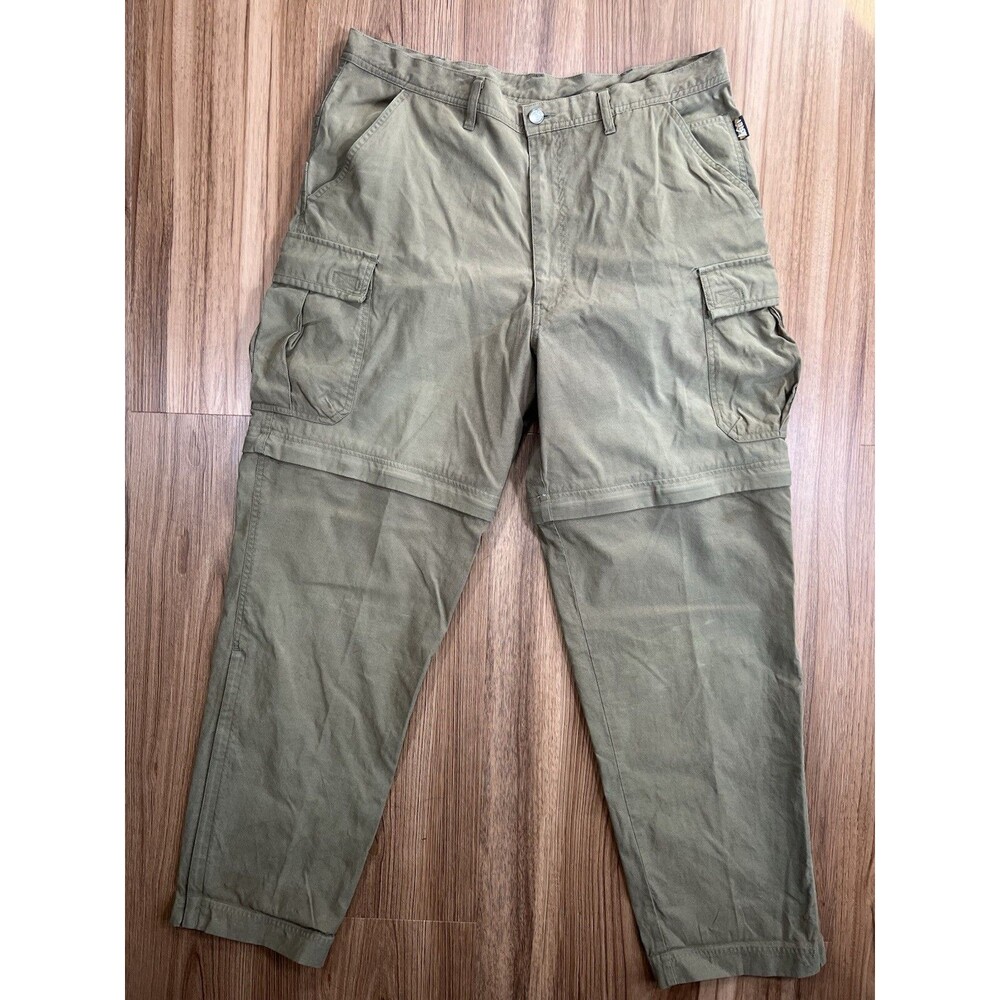 REI Convertible Cargo Pants to Shorts Men 38 Nylon Cotton Hiking Activewear